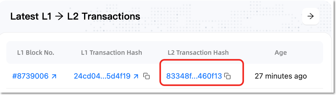 Finalize Deposit Transaction on Jovay