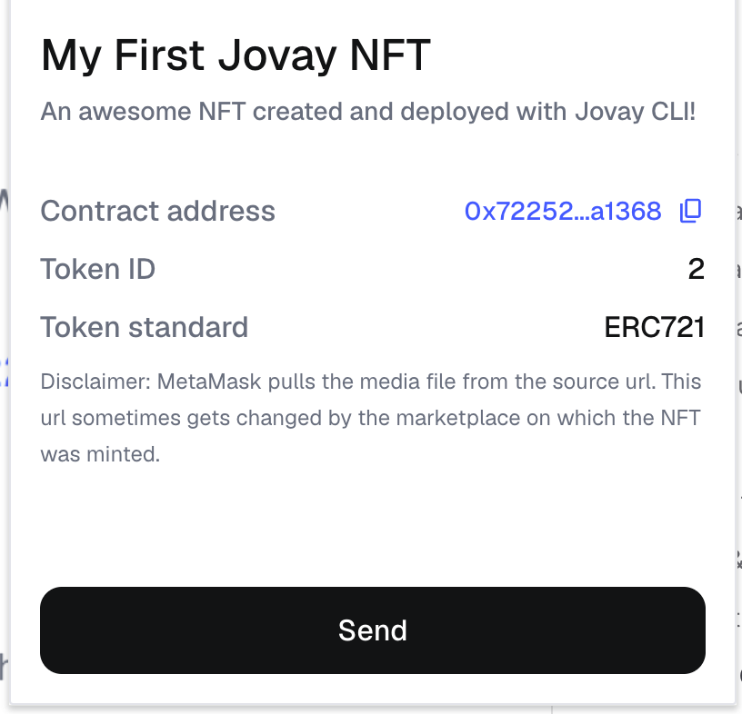 JOVAY NFT EXAMPLE