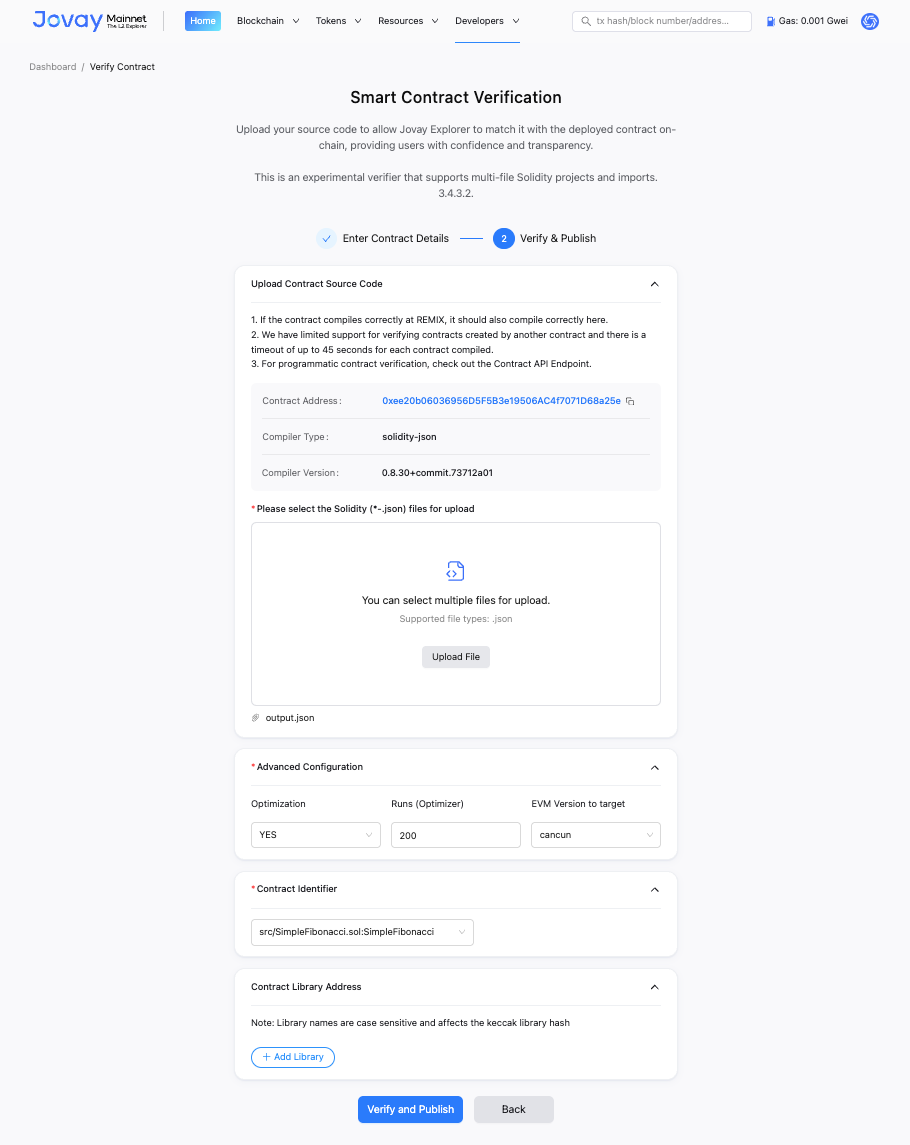 Step 2: Uploading JSON File